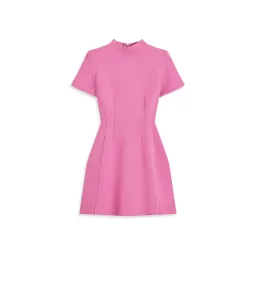 Scanlan Theodore Crepe Knit Peplum Dress Peony   Size 8 for rent on The Volte - image 2