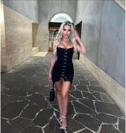 Dion Lee Bustier Garter Mini Dress Black Size AU 6 for rent on The Volte - image 4