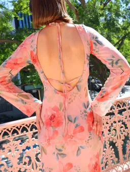 Ownley Valentina Maxi Dress in Watermelon Size L / AU 12  for rent on The Volte - image 4