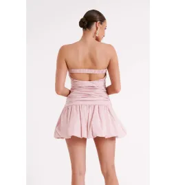 Meshki Fran Mini Dress in Rosewater Size Small / AU 8 for rent on The Volte - image 3