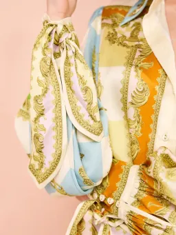 Alemais Checkmate Silk Mini Dress Multi Size AU 10 for rent on The Volte - image 13