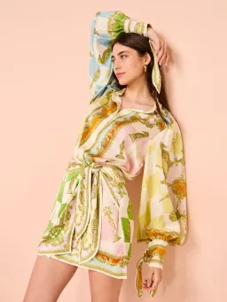 Alemais Checkmate Silk Mini Dress Multi Size AU 10 for rent on The Volte - image 8