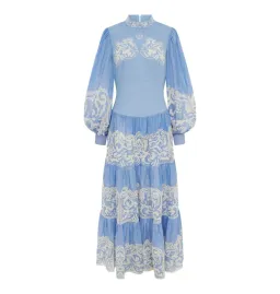 Alemais Arion Midi Dress Cornflower Blue Size AU 8 for rent on The Volte - image 8