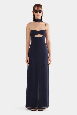 Venroy Silk Scarf Dress Ink Size S / AU 8 for rent on The Volte - image 1