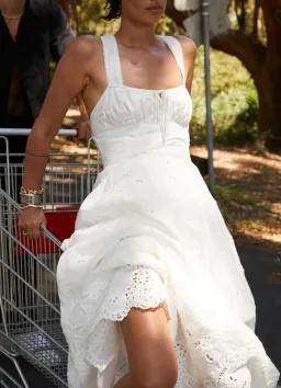 Hansen & Gretel Tulsa Maxi Dress in White Jasmine Size S / AU 8  for rent on The Volte - image 7