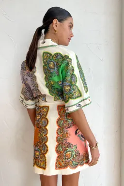 Alemais Trippy Troppo Mini Dress Multi Size 12 for rent on The Volte - image 3