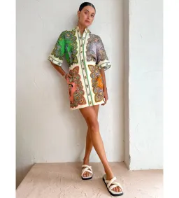 Alemais Trippy Troppo Mini Dress Multi Size AU 14 for rent on The Volte - image 1