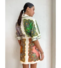 Alemais Trippy Troppo Mini Dress Multi Size AU 14 for rent on The Volte - image 3