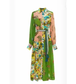 Alemais Holiday Patchwork Shirtdress Multi Size AU 14 for rent on The Volte - image 4