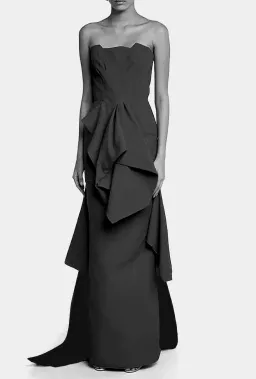 Maticevski Aprise Crepe Gown Black Size 10 for rent on The Volte - image 1