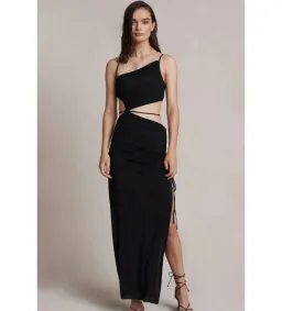 Bec & Bridge Dilkon Maxi Dress Black Size 8 for rent on The Volte - image 1