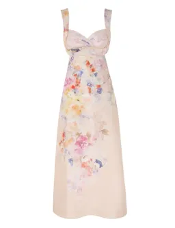 Zimmermann The Crush Midi Dress in Multi Floral Size 1/Au 10  for rent on The Volte - image 1