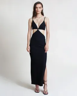 Bec and Bridge Selene V Maxi Dress Black Size 12 for rent on The Volte - image 1