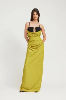Tojha Ellison Maxi Dress Yellow Size 12 for rent on The Volte - image 1