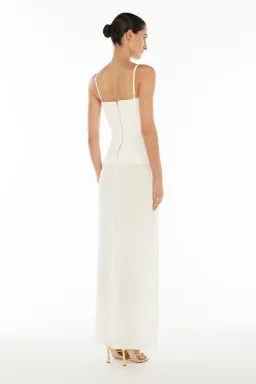 Manning Cartell Double Time Pleat Dress In White Size L / AU 12 for rent on The Volte - image 5