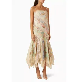 Zimmermann Eden Spliced Slip Dress in Spliced Eden Size 0 / AU 8  for rent on The Volte - image 2