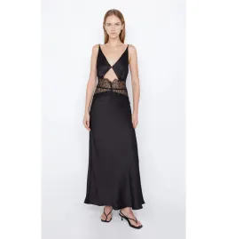 Bec & Bridge Camille Maxi Dress Black Size AU 8 for rent on The Volte - image 1