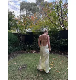 Bec & Bridge Cedar City Maxi Dress Ice Yellow Size AU 8 for rent on The Volte - image 6