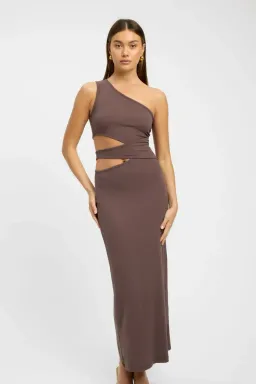 Kookai Faye Maxi Dress Brown Size 6 for rent on The Volte - image 2
