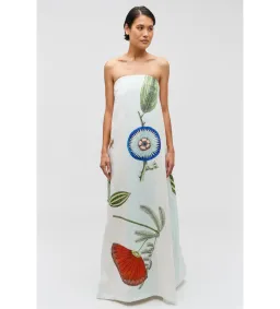 Oroton Grand Floral Gown Print Size 12 for rent on The Volte - image 1