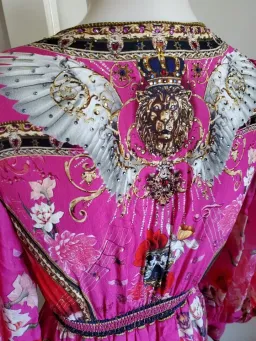 Camilla x Robbie Williams Button Front Frill Dress pink XXS What Happens on TOUR for rent on The Volte - image 7