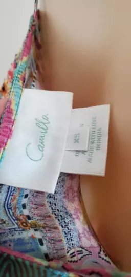 Camilla Silk Wrap Mini Dress size XS 8 AU sleeveless Close To My Heart Frill for rent on The Volte - image 4