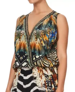 Camilla Cross Over Dress With Long Back Lost Paradise Size XS/Au 8  for rent on The Volte - image 3