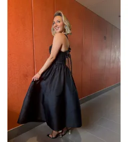 Zimmermann The Crush Picnic Midi Dress in Black Size 0 / AU 8 for rent on The Volte - image 2