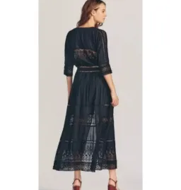 Love Shack Fancy Maxi Dress in Black Size Small / AU 8 for rent on The Volte - image 3