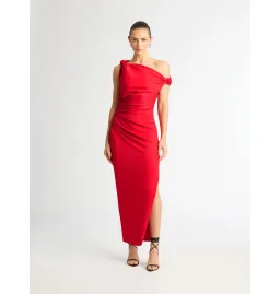 Sheike Ludlow Midi Dress Red Size AU 8 for rent on The Volte - image 3