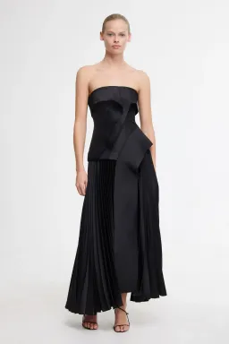 Acler Hammil Midi Dress Black Size 12  for rent on The Volte - image 1