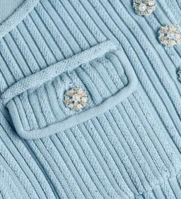 Self Portrait Sequin Knit Mini Dress Blue Size M / AU 10 for rent on The Volte - image 5