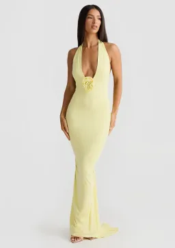Melani the Label Arabella Dress Butter Yellow Size XS / AU 6 for rent on The Volte - image 1