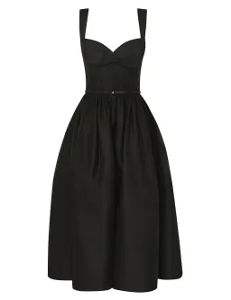 Zimmermann Crush Picnic Midi Dress in Black Size 2 / AU 12 for rent on The Volte - image 1
