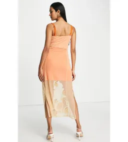 Never Fully Dressed Orange Midi Dress Orange Size AU 14 for rent on The Volte - image 2