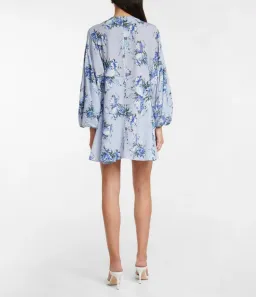 Emilia Wickstead Nova Wisteria Long Sleeve Mini Dress Floral Size AU 14 for rent on The Volte - image 3