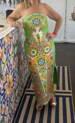 Alemais Pinball Bodice Midi Dress Print Size 10  for rent on The Volte - image 3