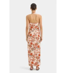 Sir the Label Noemi Halter Midi Dress Desert Wildflower Print Size 1 / AU 8 for rent on The Volte - image 4