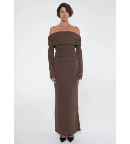 Benni Lorena Maxi Dress Ash Brown Size S / AU 8  for rent on The Volte - image 2