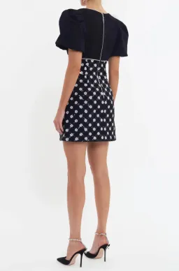 Rebecca Vallance Alivia Short Sleeve Mini Dress Black Size 10 for rent on The Volte - image 3