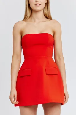 Odd Muse The Ultimate Muse Strapless Mini Dress Red Size 6 for rent on The Volte - image 2