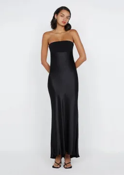 Bec & Bridge Zari Strapless Maxi Dress Black Size 10  for rent on The Volte - image 1