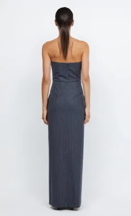 Bec & Bridge Pine Strapless Maxi Dress in Charcoal Pinstripe Size 8 for rent on The Volte - image 6