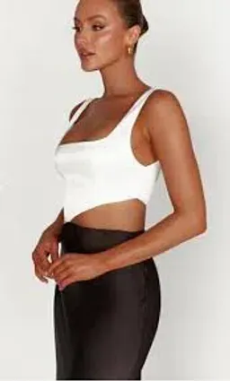 Meshki Asymmetric Cut  Maxi Dress Black and White Size XS/Au 6  for rent on The Volte - image 2