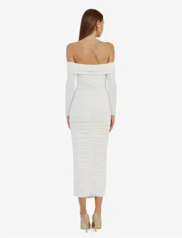 Bardot Arkie Knit Maxi Dress Ivory Size AU 8 for rent on The Volte - image 4