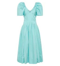 Aje Gabrielle Plunge Midi Dress Spearmint Blue Size AU 14 for rent on The Volte - image 4