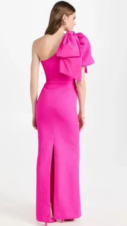 Rebecca Vallance Cecily Floor Length Gown Hot Pink Size 14 (altered) for rent on The Volte - image 2