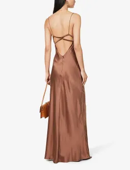 Bec & Bridge Amber Maxi Dress Brown Size 6 for rent on The Volte - image 2