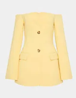 Sir The Label Sandrine Tailored Mini Dress in Limone Size 2 / 10 for rent on The Volte - image 4