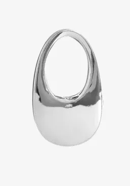 Coperni Silver Swipe Mini Leather Shoulder Bag for rent on The Volte - image 6